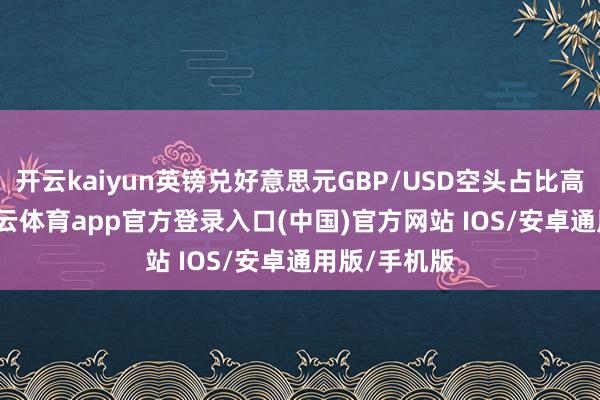 开云kaiyun英镑兑好意思元GBP/USD空头占比高达82%-kai云体育app官方登录入口(中国)官方网站 IOS/安卓通用版/手机版