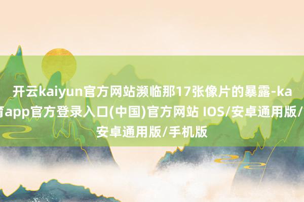 开云kaiyun官方网站濒临那17张像片的暴露-kai云体育app官方登录入口(中国)官方网站 IOS/安卓通用版/手机版
